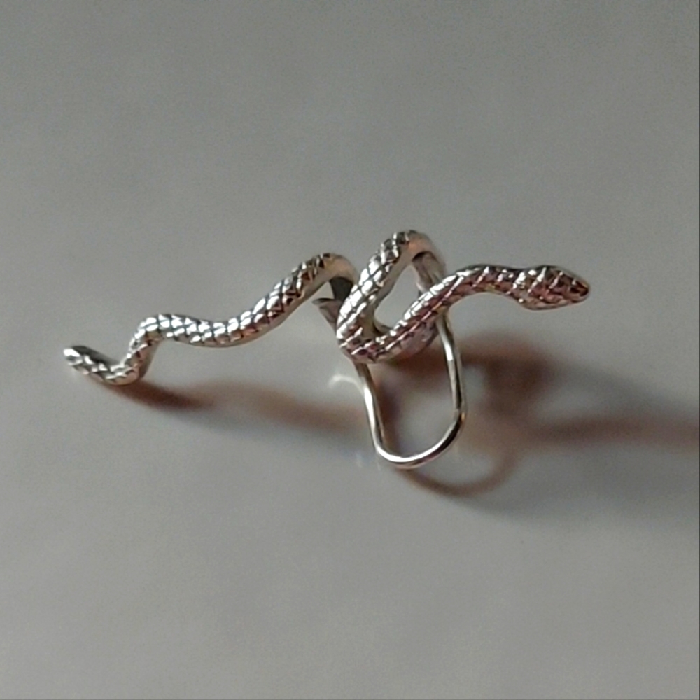 Snake Clip Earring Ear Cuffs Fake Piercings Non Pierced Women's Jewelry +GiftBag
